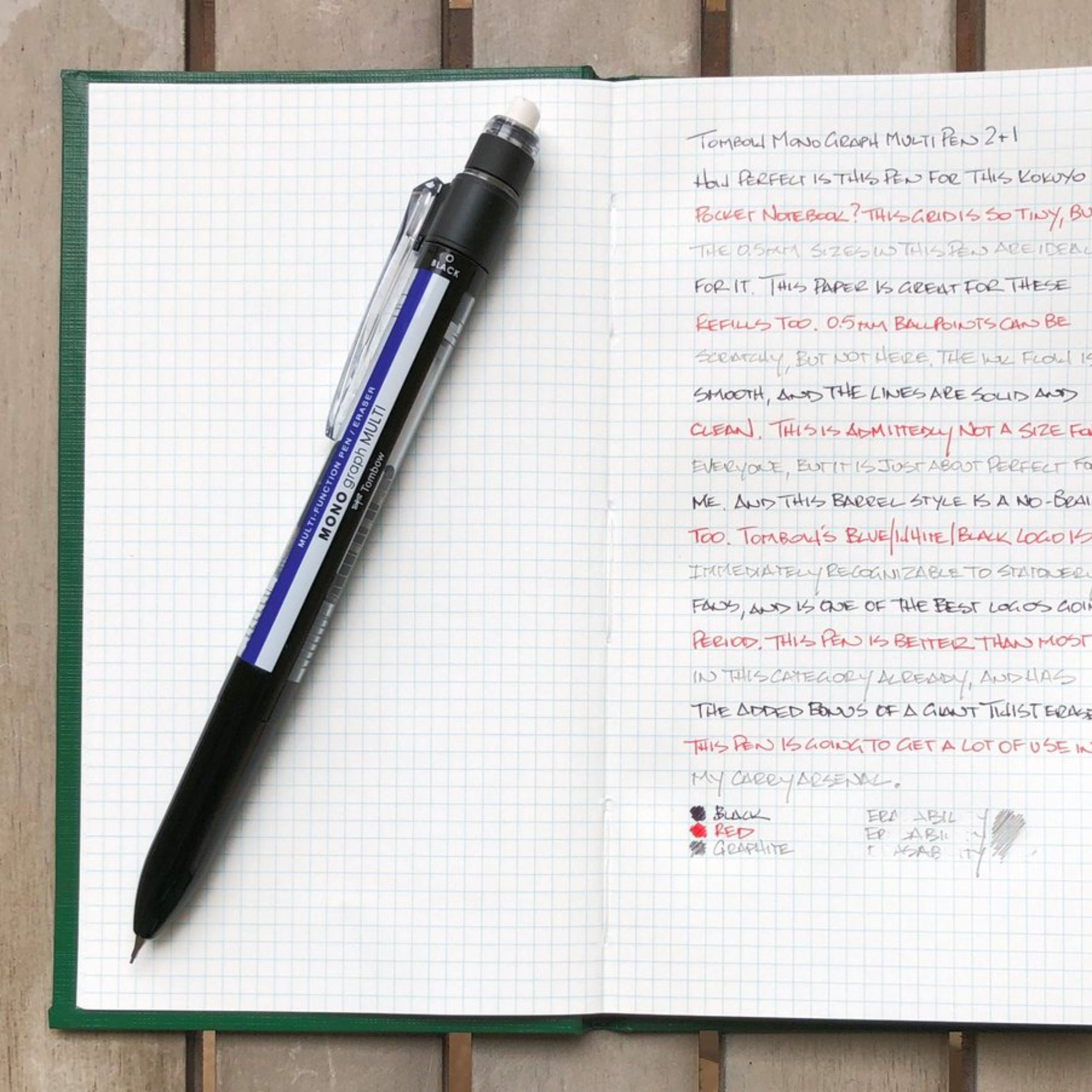 Tombow "MONO graph MULTI" 3合1多功能筆